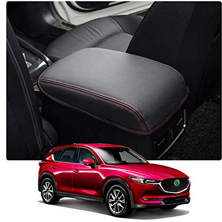YEE PIN 2023 CX5 Armlehnen Abdeckung für Mazda cx5 CX-5 KF 2017-2021 2022 2023 Mittelarmlehne Deckel Leder Schutzhülle Armlehnen Schutz cx5 kf 2022 Zubehör