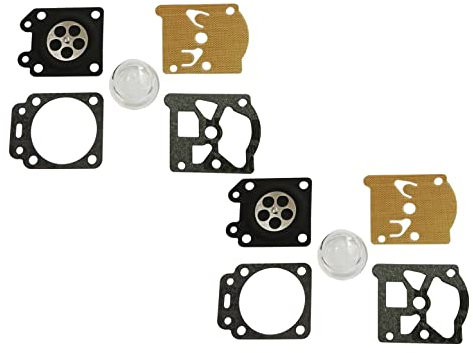 C·T·S Kit guarnizioni carburatore e diaframma sostituisce 43-KB-WAT PCH-1 per motosega cinese 25cc 38cc 45cc 52cc (confezione da 2)