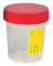 Saraoriginalshop 4x conteneur pour urine urinoculture conteneur pour analyse produit Strerile capacité 120 ml couvercle à vis étiquette appliquée produit 100% Made In Italy