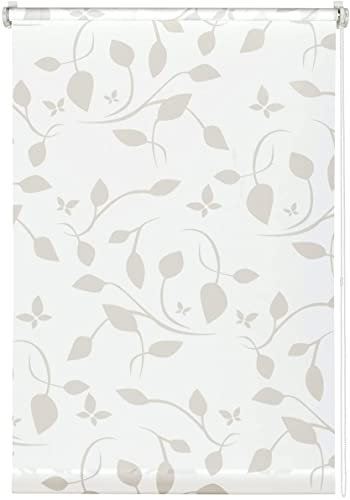 Gardinia EASYFIX Tende a Rullo, Poliestere, Bianco/Naturale, 50x180