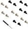 KOMITASUI Studio 3 Headband Screws Replacement for Beats Studio 3 Headband Replacement,Beats Studio 1.0, Beats Studio 2 Headband Screws 16pcs (8pcs Black+8pcs Silver)