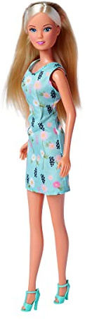Simba 105733548 - Steffi Love Bloomy, Ankleidepuppe im sommerlichen Kleid, Puppe 29cm, 2-Fach Sortiert, es Wird nur EIN Artikel geliefert, ab 3 Jahren