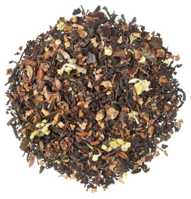 TEA SHOP - Té Rojo (Pu Erh) Praliné 250g - 125 Tazas - Formato a Granel - En Hojas - Con Frutos Secos, Manzana, Canela y plantas - Antioxidante y Detox