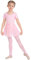 IMEKIS Kid Girls Ballet Dance Dress Short Sleeve Gymnastic Leotard Bodysuit Top with Chiffon Wrap Skirt Footed Tights Cotton Dancewear Costume 4pcs Ballerina Outfit Pink 6-7 Years