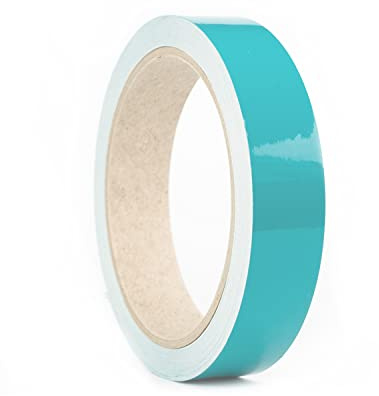 Autodekor Zierstreifen Streifenaufkleber Klebezierbänder Pinstriping Tape Line Race Look Performance Style DIY KFZ LKW Wohnmobil Boot Bike Motorrad Flugzeug Basteln Modellbau (21 mm, Türkis)