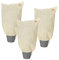 Gardebruk Housse de Protection pour Plantes Lot de 3 60x80cm 70g/m² Fermeture éclair Voile d'hivernage bâche de Protection Beige
