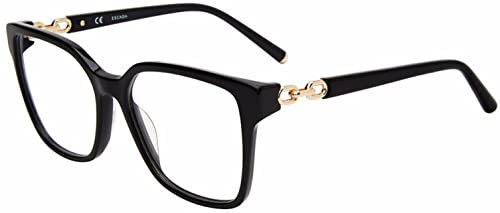 Escada VESD56 Brille, Shiny Black, 54 für Damen, schwarz (Shiny Black), 52