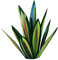 Samnuerly 65 cm Groß Tequila Rustikale Skulptur Tequila Rustikale Skulptur 9 Blätter Metall Agave Pflanze Garten Pflanze Ornament Eisenkunst Pflanze Wohnkultur (Green), ID0121