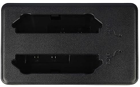 vhbw Dual-Ladestation kompatibel mit Motorola SAC-TC7X-4BTYC1, TC700H, TC700K, TC700, TC70 Mobiler Computer Barcode Scanner - Schwarz