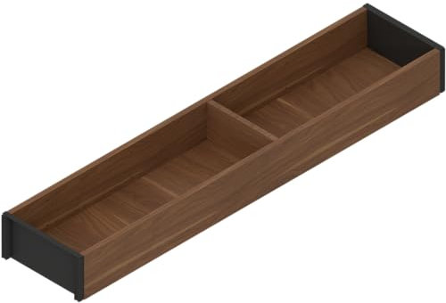 Blum AMBIA-LINE Schubladen-Organizer in hochwertigem Holzdekor | ideal geeignet für den Einsatz in Küche, Bad & Wohnbereich | modular erweiterbar | sicherer Halt Dank Antirutschfüße | Tenessee Nuss