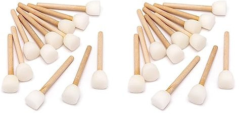 Baker Ross Mini-tampons éponges (Lot de 24) - Matériel créatif pour Adultes et Enfants
