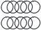 Harilla 10x Trampolin-Elastikseil, Stretchschnur, 8 mm, hochelastisch, Ersatz-Elastikbinder, Spanngurte für Planenüberdachung, Innen-Trampolinzelt, Schwarz