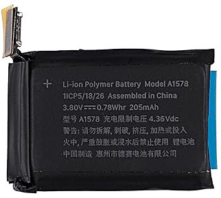 Nuova batteria di ricambio Vvsialeek di alta qualità A1578 compatibile per Apple Watch 1st 38mm A1553 MJ2T2LL/A MJ2U2LL/A MJ2V2LL/A MJ2W2LL/A con kit di strumenti gratuito.