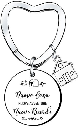 QTZXZX Amico nuovo portachiavi casa,Nuovo Portachiavi Casa Prima casa,regali Chiave per uomini,Nuova casa Nuova avventura Portachiavi,Regali di inaugurazione della casa (1)