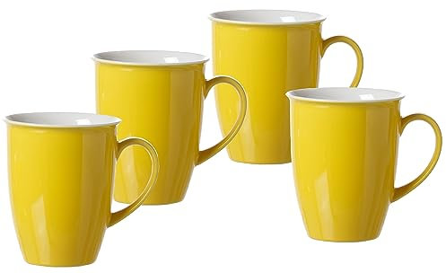 Ritzenhoff & Breker Doppio Lot de 4 tasses à café Jaune