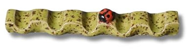 Artist Paint Brush Rest Holder with Ladybug Design - Ideal for Painters, Hobbyists | Premium Art Supplies Accessory & Unique Gift Idea (Light Green -Ladybug)
