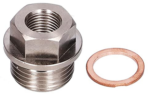 M18x1,5 auf 1/8NPT Öl-Wasser-Druck-Temp-Sensor-Adapter, Messgerät, Sensor, Sender, Reduzierstück mit Dichtung