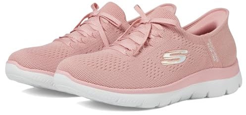Skechers Women's Sneaker, Ros=rose, 38.5 EU