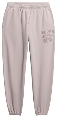 Superdry Damen Athletic Essentials Jogginghosen mit Vintage-Waschung und Grafik Wolkengrau 38