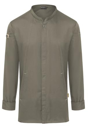 Karlowsky Herren Kochjacke Green-Generation, aus nachhaltigem Material, 72% GRS Certified Recycled Polyester/28% Conventional Cotton