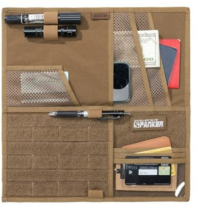 EXCELLENT ELITE SPANKER Tactical Sun Visor Organizer,Car Multi-functional Nylon Storage Pouch,Car Sun Visor Organizer with Multi-Pocket