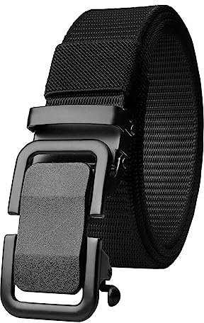 Unisex Gürtel Nylon Canvas Verstellbarer Flip-Top Erwachsene Gürtel Arbeitsgürtel Taktischer Gürtel Schnellverschluss Gürtel mit Eisen Schnalle für Männer Frauen Outdoor Sports Camping Jagd