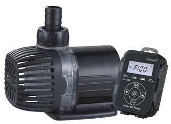 Jebao Jecob EP1000 DC Aquarium Return Pump with LCD Controller, 317GPH /1200LPH, 4.9 feet max lift, Speed Adjustable, Aquariums, Ponds, Fountains, Sump, Hydroponics, Ultra Quiet, Energy Saving.