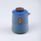 fanquare Service à Thé de Voyage Portatif avec Étui Théière Kung Fu Chinoise en Porcelaine Bleue avec Infuseur Mini 1 Théière 3 Tasses pour l'extérieur