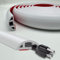 Self Adhesive Floor Cable Cover 3m PVC Cord Cover for Home, Office, Factories, Gyms, Garages (White, 30mm x 3m)