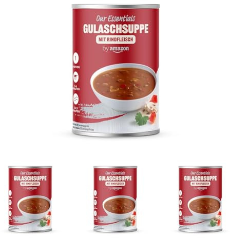by Amazon Gulaschsuppe mit Rindfleisch, 400g (Packung mit 4)