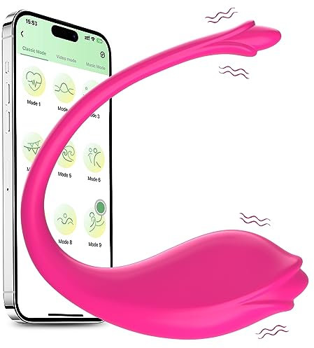 Vibrator Vibro Ei mit Fernsteuerung App - Sex Spielzeug für Die Frau Paare Extrem, Mini G Punkt Vibration für Frauen Solo, Leise und Stark Vibratoren für Sie klitoris