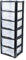 Neat. 6 Plastic Storage Drawers Unit with See-Through Drawers, Compact Vertical Design – Durable Plastic, Ideal for Organizing Office Crafts, and Household Items, 120cm x L39cm x W39cm - Black/Clear