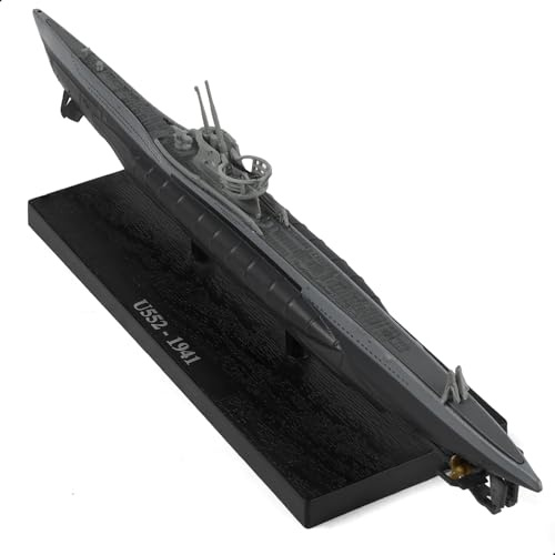 NUOTIE 1/350 U-552-1941 WWII Deutsches Kriegsmarine U-Boot Schlachtschiff Modell Roter Teufel U-Boot-Modell Warld War II Legierungsmetall Druckguss Militärmodell mit Präsentationsständer Sammlung