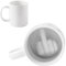 DAWRIS Middle Finger Funny Mug Ceramic Cup Funny Gifts for Men Women Christmas Gifts for Him Her Men Women Novelty Coffee Mug Secret Santa Gifts for Men Gift for Birthday