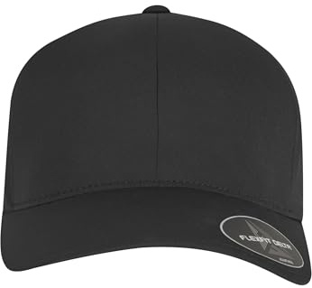 Flexfit 180ap-flexfit Delta Snapback Baseball Cap, Black, One Size
