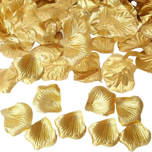 YSJCHEBS 200 Pièces Pétales De Rose Simulés, Décorations De Pétales, Décorations De Table, Décorations Créatives, Adaptées Aux Fêtes, Mariages, Anniversaires