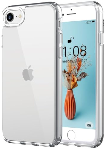 ORDA Case for iPhone SE 3/2 (2022/2020),for iPhone 8/7, Military Shockproof Ultra Slim Transparent Cover for iPhone se Phone case Scratch & Fingerprint Resistant -4.7 Clear