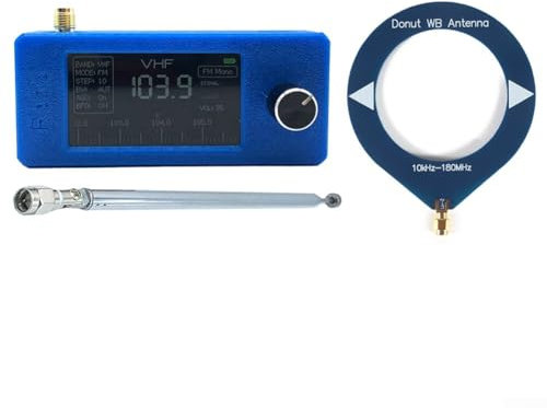 Full Band Radio Receiver, Portable Digital Radio FM Stereo/SW/MW/LW SSB RDS Air Band Multi Speaker With External Antenna(B)