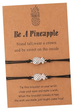 LIFKOME Ananas-armband Für Herren Verstellbar Geflochten Dekorativ Abschlussfest Geeignet