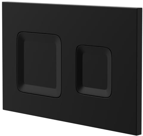 Wholesale Domestic Vienna Colore Matt Black Mechanical Dual Flush Plate with Square Buttons for Jesi Cistern