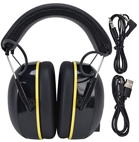 YYALYYON Noise Canceling Earmuffs, Bluetooth 5.0 Wireless, for Gardening Protective Headphones, with Voice Control, Long Battery Life, TPU ABS Material