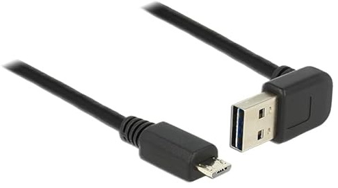 DeLOCK 85203 USB-Kabel, 0,5 m, USB 2.0, USB A, Micro-USB B, Schwarz