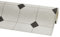 Misento PVC Bodenbelag Meterware - Vinylboden Fliesenoptik - Bodenbelag 2m und 4m breit PVC Boden - Fliese Schwarz-Weiß 400 x 400 cm