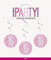 Unique 83808 Pink Hanging Swirl Decorations-32 Silver | 6 Pcs, Age 16