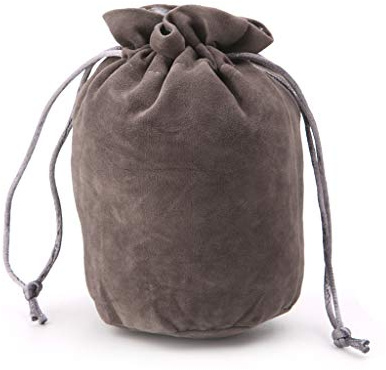 ruiruiNIE Velvet Dice Bag Schmuckverpackung Kordelzug Brettspiel - Grau