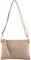modamoda de T186 Damen Leder Clutch Umhängetasche Abendtasche handmade in Italy, Farbe:Rosabeige dunkel
