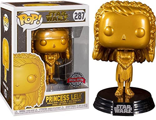 Star Wars Funko – – Funko Pop Princess Leia – Wackelkopf Figur, 9 cm