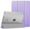 MoKo Custodia per iPad di 9a generazione 2021/8a generazione 2020/7a generazione 2019, iPad 10.2, custodia sottile con supporto e protezione posteriore satinata traslucida, lilla primaverile