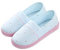 AioTio Chaussons pour Femme Confortables en Mousse à mémoire de Forme, avec Semelle en Caoutchouc antidérapante(Bleu, 40/41 EU, L Étiquette de Semelle)