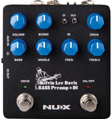 NUX NUX-NBP5 | Bass Guitar Preamp & DI Pedal | Melvin Lee Davis